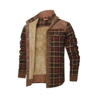 Imagem de Jaqueta Bomber Masculina De Inverno À Prova De Vento, Quente, Forrada 