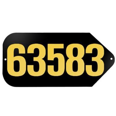 Imagem de Números de casa de metal personalizados para fora, placas de endereço de metal personalizadas placas de número de rua