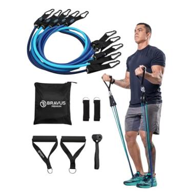 Imagem de Kit Elástico Extensor Tubing Premium Bravus Sport