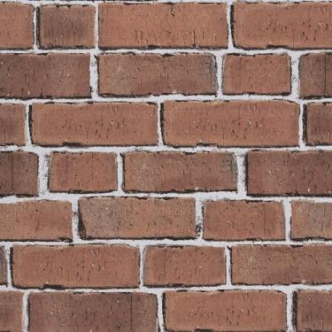 Imagem de TANONE Papel de parede de tijolo vermelho descasque e cole papel de contato espesso 44,5 cm x 998,2 cm papel de parede autoadesivo removível de tijolo à prova d'água para embrulhar lareira parede