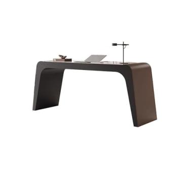 Imagem de Mesa de pedra simples, design minimalista, casa, sala de estar, estudo, madeira maciça, escritório, senso avançado de luz, mesa de policarbonato (120 x 60 x 75 cm)