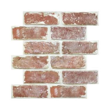 Imagem de Adesivo De Parede 3D Vintage Em PVC Imitação Tijolo Para Decoração De 