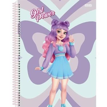 Imagem de CADERNO UNIV. CD ESPIRAL 1 MATERIA 80FLS GIRL POWER