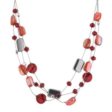 Imagem de FULU AUTUMN Colares femininos com contas com contas, gola grossa, camada de verão, boêmio, bijuteria para ela, Cristal, Sem Pedra Preciosa