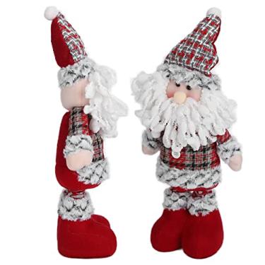 Imagem de Brinquedo de boneca inovador retrátil para decoração casa Papai Noel feriados família amigos colecionadores exibição em prateleiras mesinhas janela qu