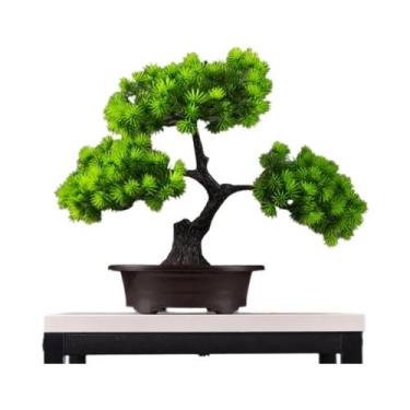 Imagem de Árvore Bonsai De Pinheiro Artificial De 27cm, Planta Plástica Falsa Pa
