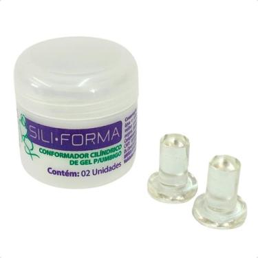 Imagem de Conformador Cilíndrico Umbigo Silicone Pós Cirurgia 2 Unid - Siliforma