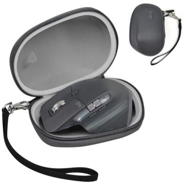 Imagem de Estojo rígido para Logitech MX Master 4 / MX Master 3S / 3 / 2S Mouse sem fio avançado sem fio, portátil para viagem, Bluetooth, bolsa de armazenamento - cinza