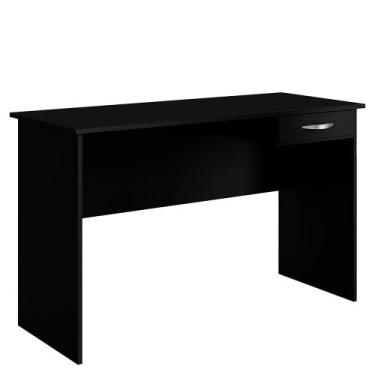 Imagem de Mesa Para Escritorio 1 Gaveta 120 Cm 6901 Preto Mobbs Preto - MOBLIS M