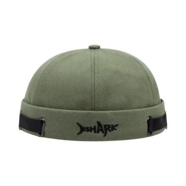 Imagem de Boné Docker Ajustável De Algodão Vintage Respirável Para Homens E Mulh