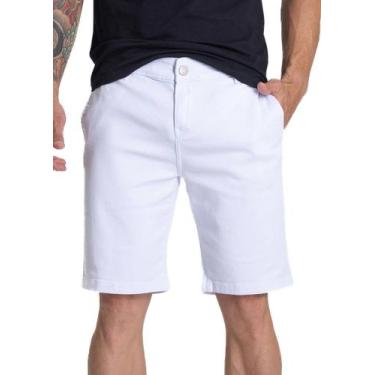 Imagem de Bermuda Sarja Sawary - 281856 - Branco 40, Branco, 40