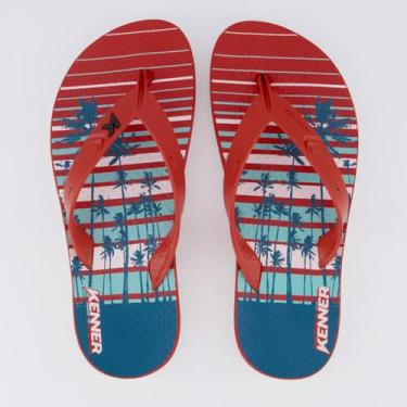 Imagem de Chinelo Kenner Summer Aloha Feminino Vermelho, 38
