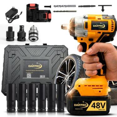Imagem de Parafusadeira Chave De Impacto Bivolt 48V 2 Baterias Df-400 - Daifpro