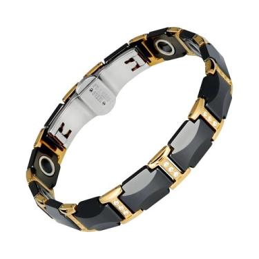 Imagem de Pulseira De Cerâmica Premium Unissex Com Design De Lua Crescente ARADO