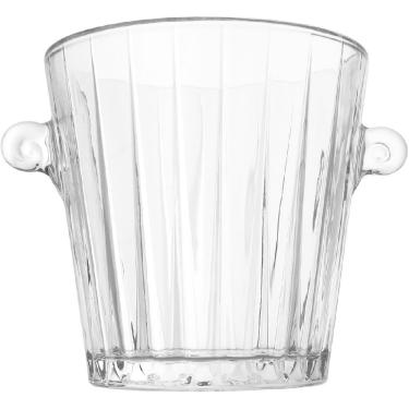 Imagem de BALDE DE GELO HOME&CO LAPIDADO VIDRO 1,8L 17x21x16cm TRANSPARENTE