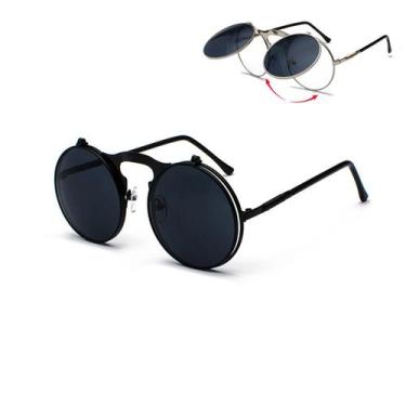 Imagem de Óculos Sol Redondo Circular Vintage Lente Dupla High Quality - Vinkin,