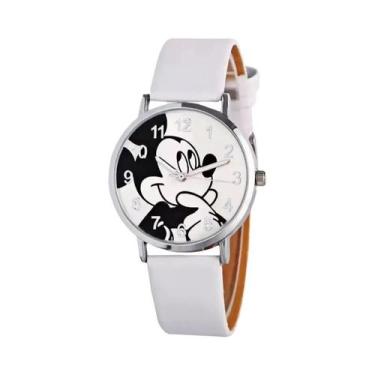 Imagem de Relógio De Pulso Feminino Disney Mickey Mouse Com Pulseira De Couro Pr