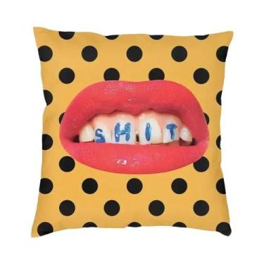 Imagem de Capa De Almofada Quadrada Com Estampa 3D De Natal, Dupla Face, Para De