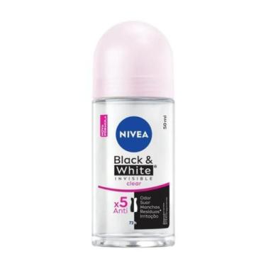 Imagem de Desodorante Antitranspirante RollOn Nivea Invisible Black White Clear 