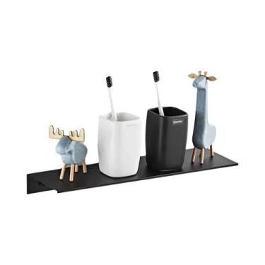 Imagem de Prateleira De Alumínio Para Banheiro 30/40/50CM, Organizador Flutuante