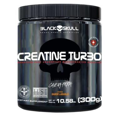 Imagem de Creatine Turbo Monohidratada - 300g Laranja - Black Skull-Unissex