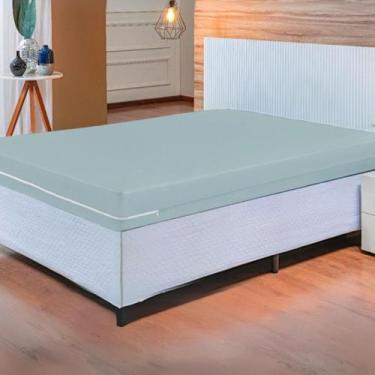 Imagem de Capa de Colchão Queen com Zíper Malha Elástica Adapta Fácil e Resisten