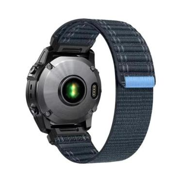 Imagem de Pulseira De Nylon Macio QuickFit De 22mm E 26mm Para Relógios Garmin F