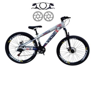 Imagem de Bicicleta Aro 26 Vikingx Tuff 25 Cambio Importado 24 Freio Hidraulico 