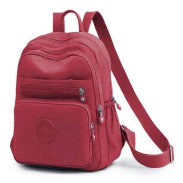 Imagem de Mochila Feminina Reforçada Luxo Volta Aulas Trabalho Pequena Bolsinha 