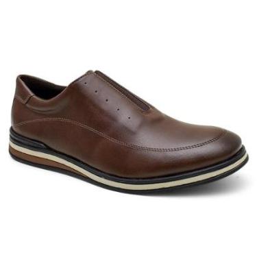 Imagem de Sapato Casual Masculino Couro Sintético Confortável Slip On-Masculino