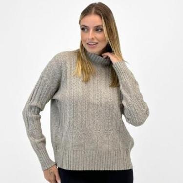 Imagem de Blusa Facinelli Tricot Gola Alta Texturizada Feminina-Feminino