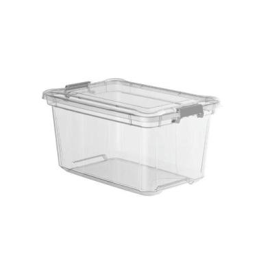 Imagem de Caixa Plastica Organizadora Transparente 27 Litros - Plasvale Transpar