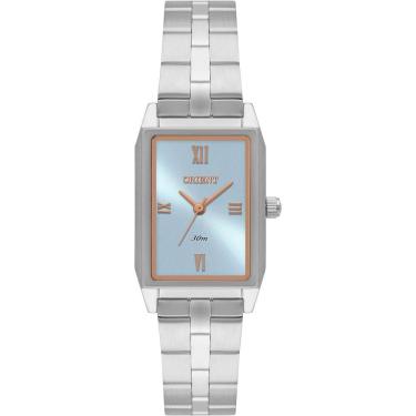 Imagem de Relógio Orient Feminino Ref: Lbss0095 D3sx Retangular Prateado