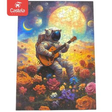 Imagem de Quebra Cabeça de 500 Peças Astronauta Romantico - Castela  - CASTELA B