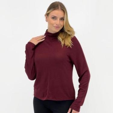 Imagem de Blusa Doce Trama em Tricot Gola Alta Manga Longa Feminina-Feminino