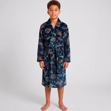 Imagem de Roupão Benévola Infantil Confortável Aconchegante Tecido Leve Criança Casual Feminino Masculino-Unissex