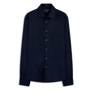 Imagem de Camisa Ellus Tricoline Slim New Irish Masculina - MARINHO - G-Unissex
