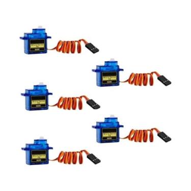 Imagem de Micro Servo SG90 9G 6/10PCS Para Robótica, Avião RC, Helicóptero, Mini