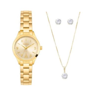 Imagem de Relógio Feminino Condor Aparecida CO2035NIG/K4X Dourado - TECHNOS, Dou