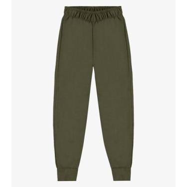 Imagem de Calça Infantil Moletom Básica Rovitex Kids Verde, 16, Verde