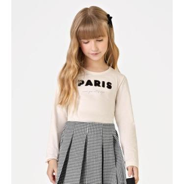 Imagem de Blusa Feminina Infantil Cotton Trick Nick Bege, 8, Bege