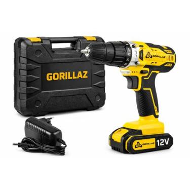 Imagem de Parafusadeira Furadeira 12v A Bateria Bivolt 10mm 3/8 Pol E Maleta 127