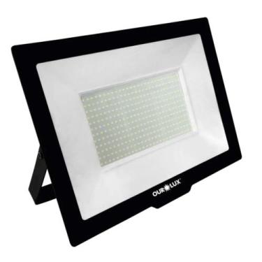 Imagem de Refletor led slim 400w biv 6500k ourolux