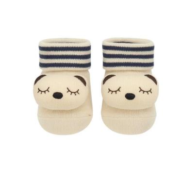 Imagem de Meia Antiderrapante para Bebê 0 a 12 Meses 3d Bichinhos - Plin Baby, U