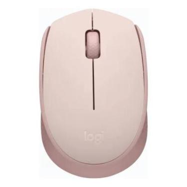 Imagem de Mouse sem fio Logitech M170 com Pilha Inclusa - Rosa - Congratulations