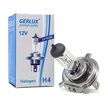 Imagem de Par Lâmpadas Halógena H4 12V 60/55w Gerlux Inmetro