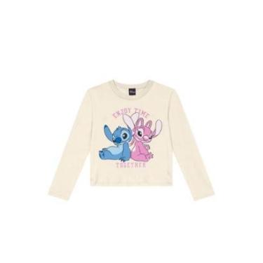 Imagem de Blusa infantil menina do Stitch com glitter Brandili-Feminino