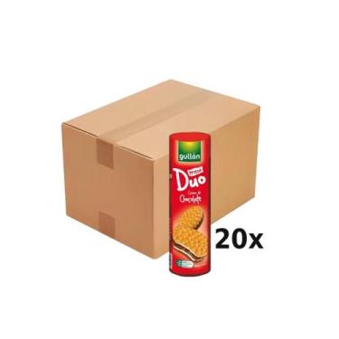 Imagem de Biscoito GULLON Mega Duo Chocolate 500g Caixa com 20 Unidades