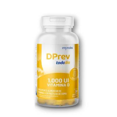 Imagem de Vitamina D Colecalciferol DPrev Todo Dia 1000UI Abacaxi com 30 Gomas -