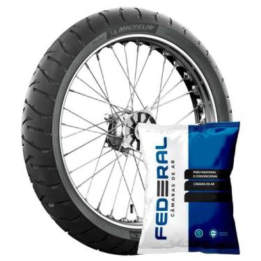 Imagem de Pneu Michelin 120/70 R19 60V Anakee 3 + Câmara De Ar Federal